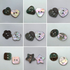 Customized Shape Size Color 2-hole Seashell Dark Green Abalone Shell Buttons For Garment