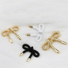New Fancy 18mm 20mm 25mm Zinc Alloy Bow Shape Decorative Metal Shank Button for Women's Clothes
