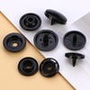 T3 T5 T8 T15 4-part Plastic Snap Button, White Black Round Snap Fastener Press Stud Buttons for Garment