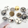 Custom Logo Brass Shank Button, Vintage Retro Sew On Metal Button for Uniform, Coat, Jacket & Blazer