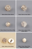Factory Wholesale Multi Style Plating Shiny Color Irregular Shape Plastic ABS Shank Button for Clothing