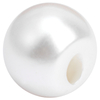 8mm 10mm 11.5mm 12mm 14mm 18mm Highlight Invisible Holes White Plastic Pearl Shank Button for Decoration