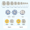 Factory Wholesale Simple Stylish Invisible Metal Snap Fastener Brass Sew on Snap Button