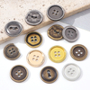 Factory Stock 15mm 2-Holes 4-Holes Zinc Alloy Metal Button for Shirt Jacket Sweater