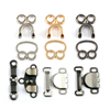 Invisible Hook and Eye Closure, Trouser Hook Collar Hook Metal Sewing Fastener for Skirts Shirts Knitwear Garment Accessories